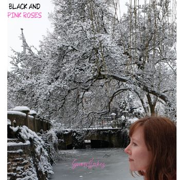 snowflakes  - BLACK AND PINK ROSES